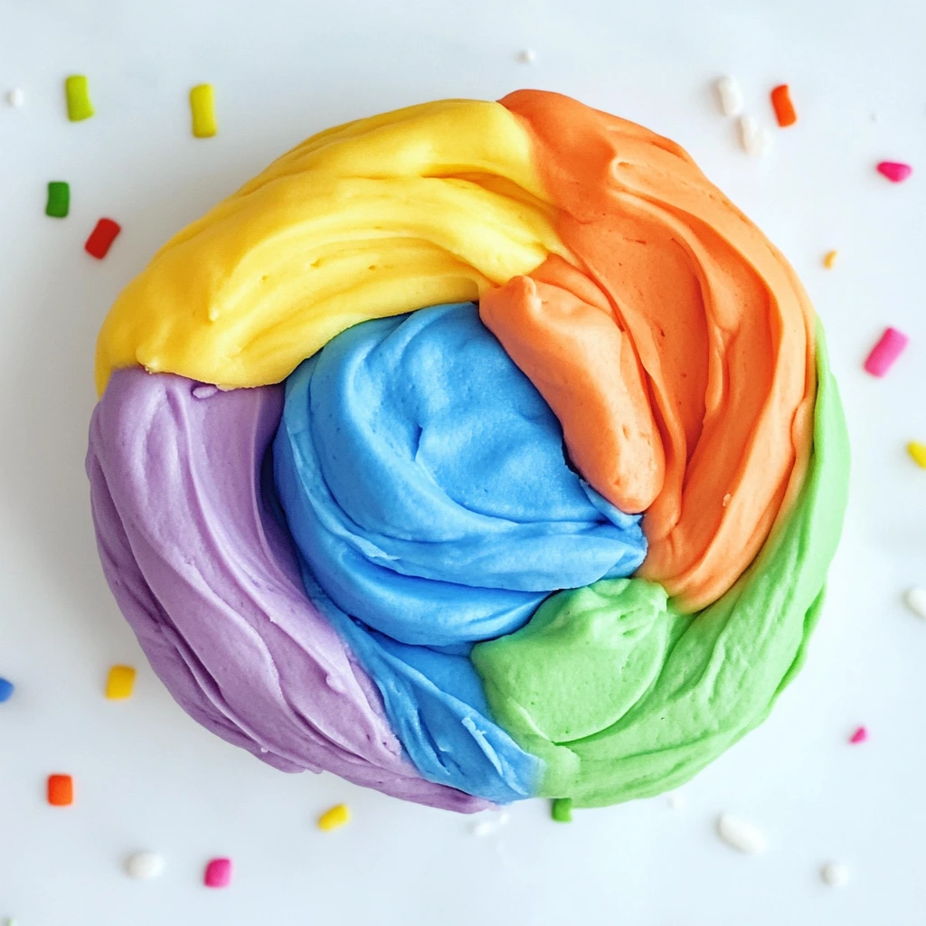 Colorful homemade playdough balls made without cream of tartar, with children's hands playing in the background.