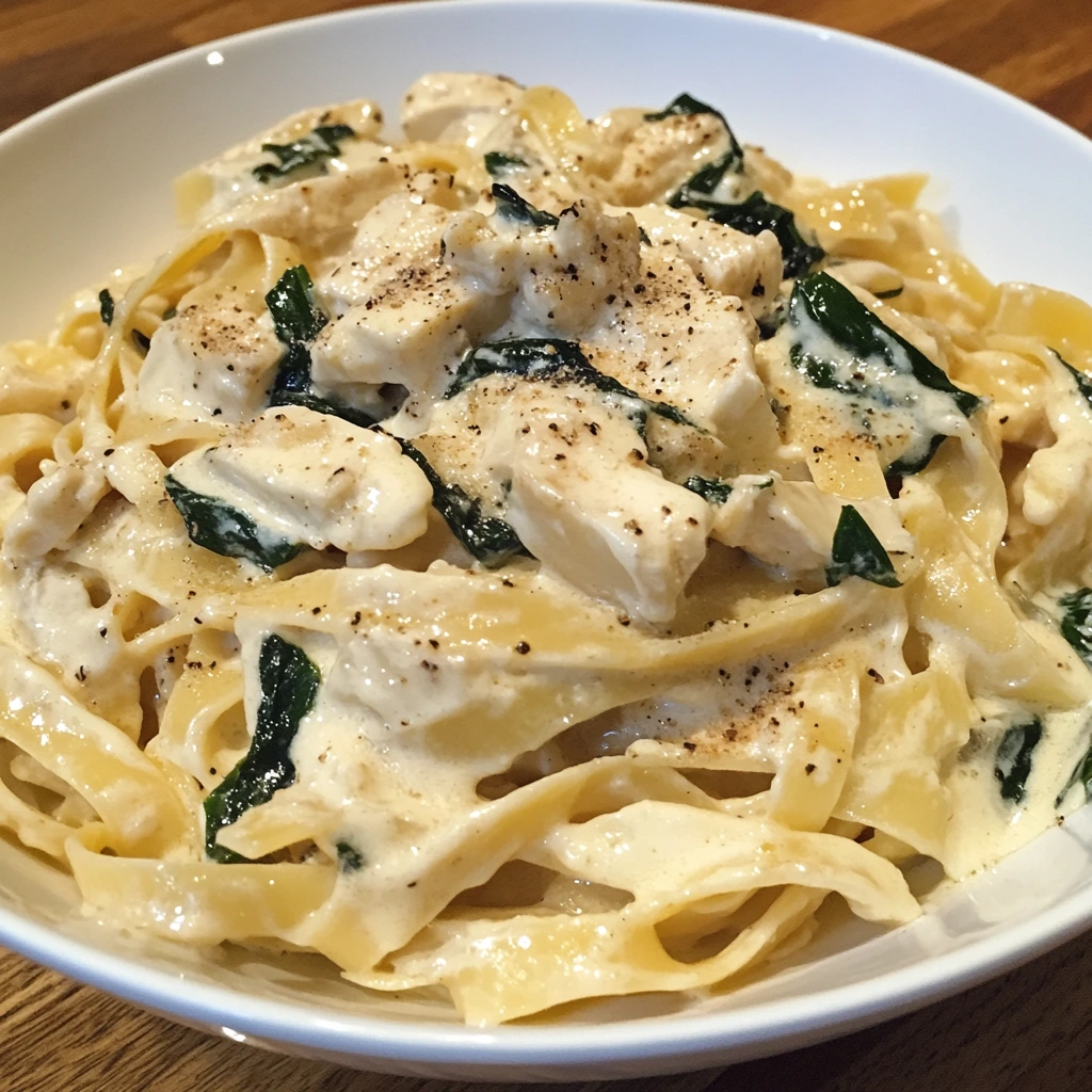 Creamy Boursin cheese pasta topped with herbs and freshly ground black pepper.