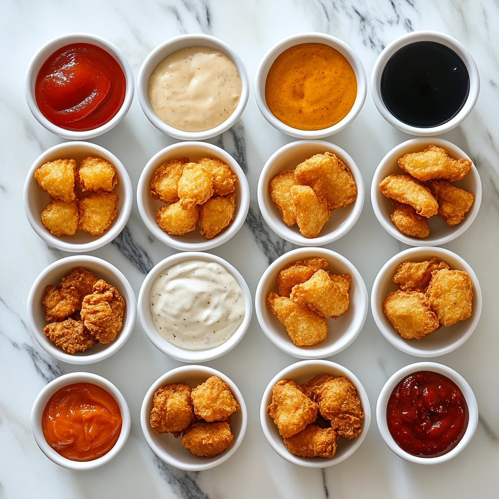 Homemade Chick-fil-A grilled nuggets served with dipping sauce and vegetables on a white plate