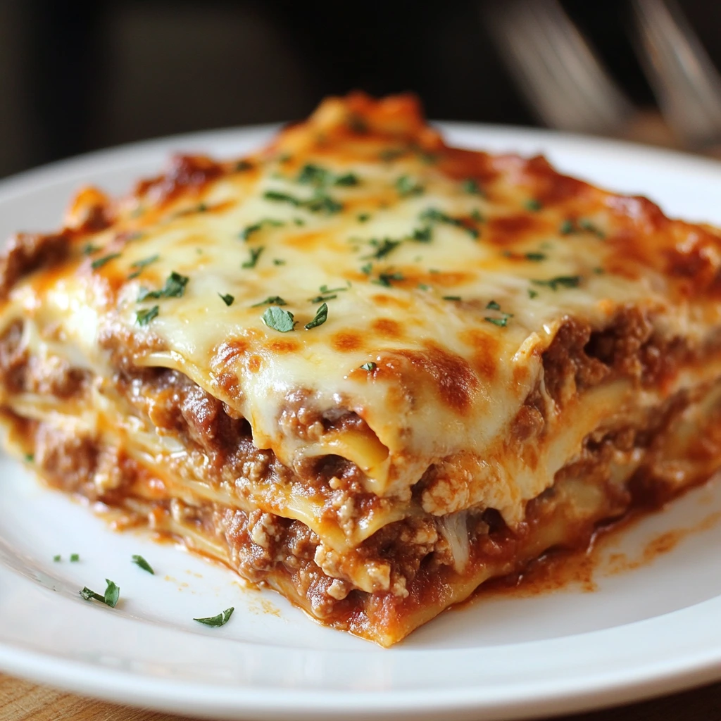 Ronzoni Lasagna
Classic homemade lasagna made with Ronzoni pasta, layered with rich meat sauce and melted cheese.
