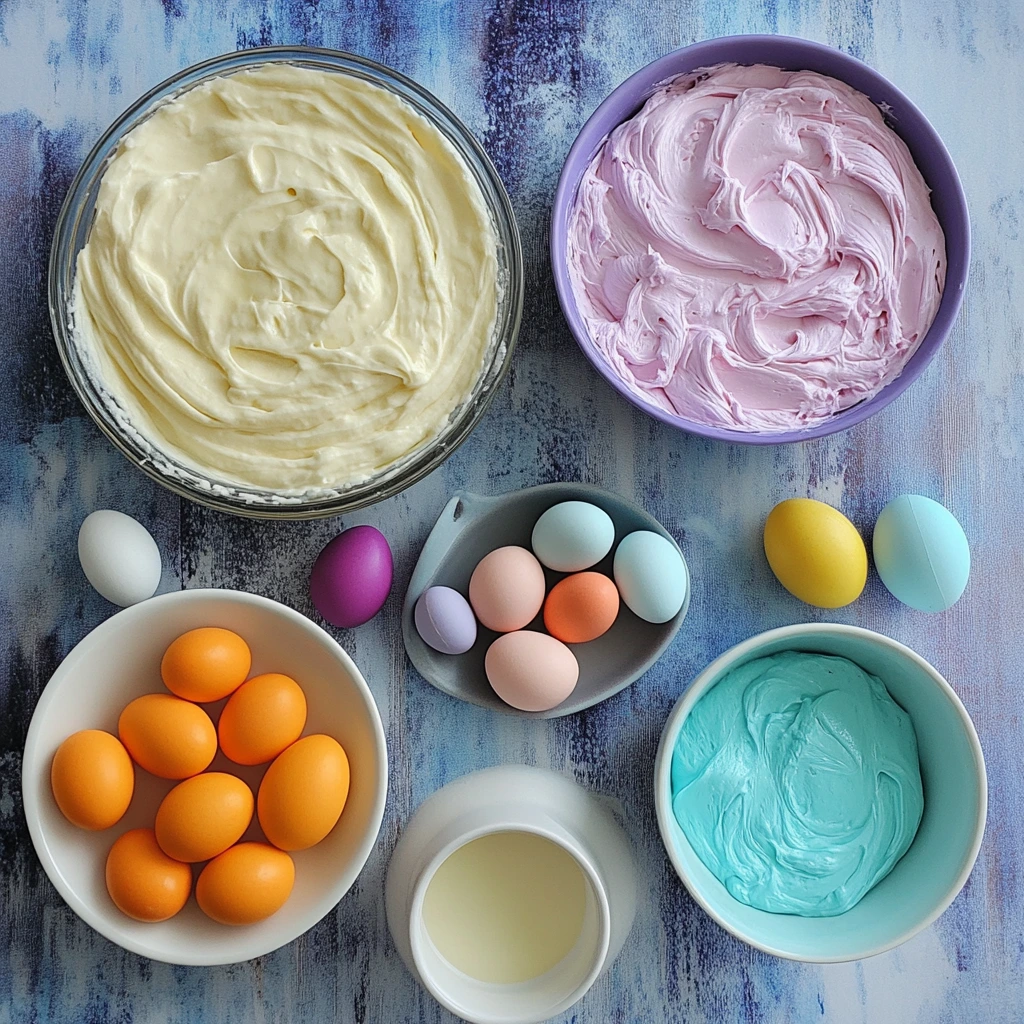 Colorful Easter Swirl Pie with vibrant pastel layers in a graham cracker crust