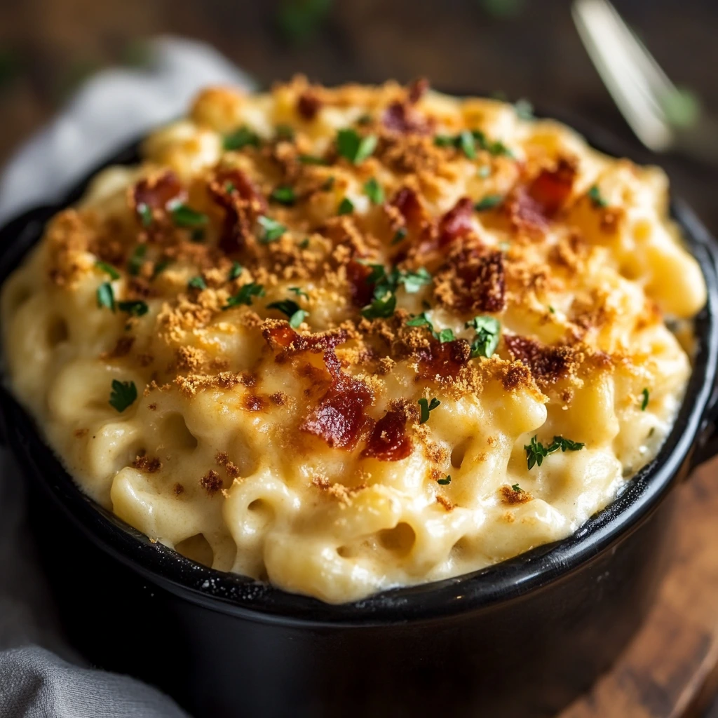 Creamy Cracker Barrel-style mac and cheese served in a white bowl