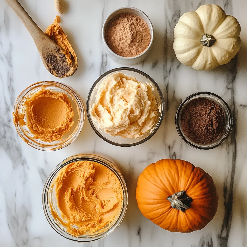 A bowl of creamy pumpkin fluff topped with whipped cream and cinnamon