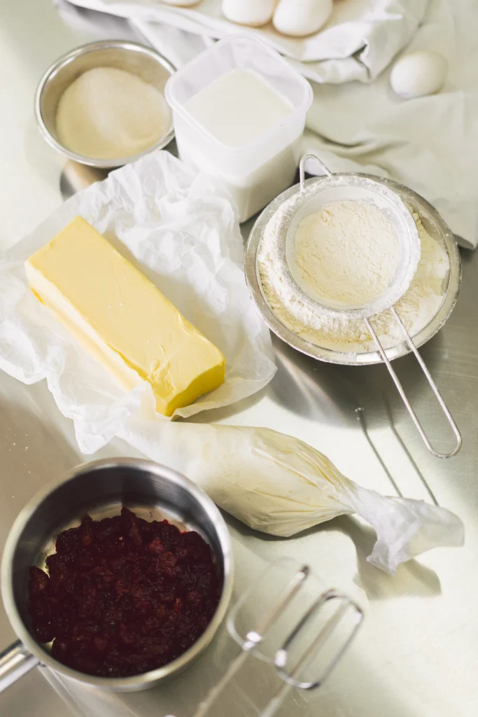 Low-calorie protein cheesecake slice on a plate with a fork