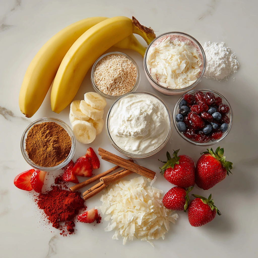 A refreshing Smoothie King Angel Food smoothie in a clear cup, topped with whipped cream and fresh strawberries.