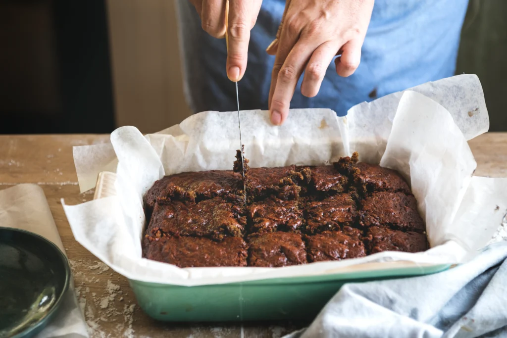 Easy homemade fudge with colorful sprinkles on a baking tray