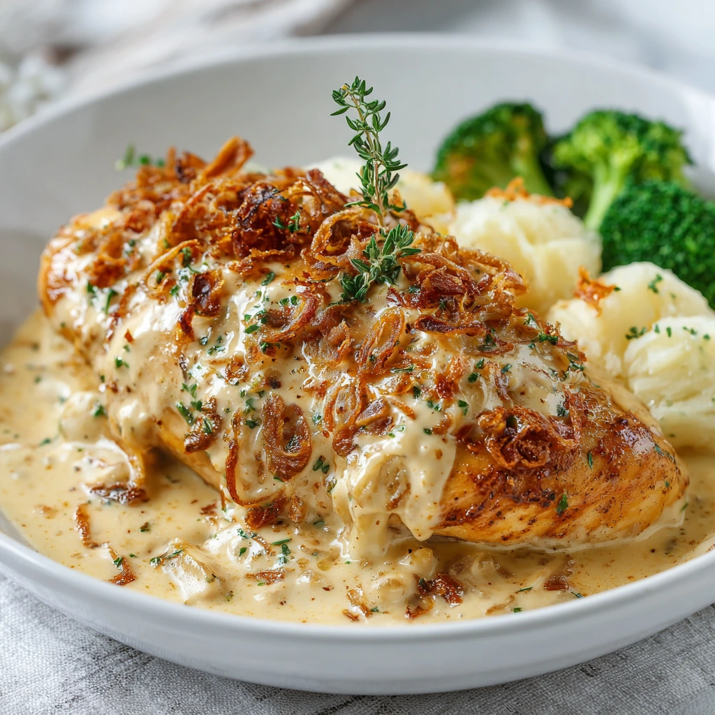 Creamy Marry Me Chicken served in a skillet with sun-dried tomatoes and fresh basil.
