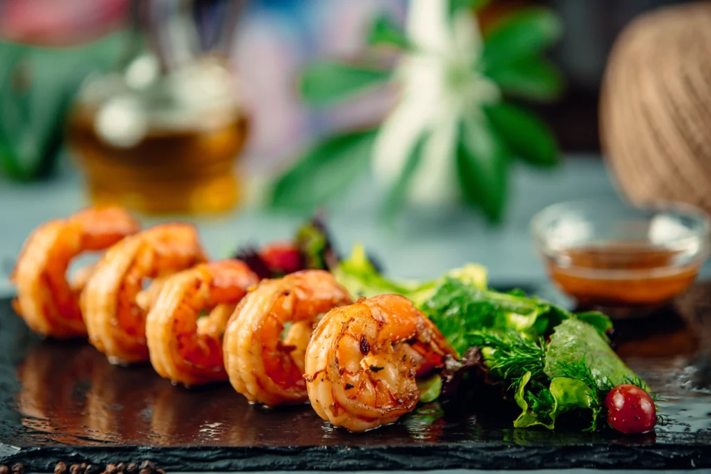 Delicious crispy Bang Bang shrimp served with a creamy sauce