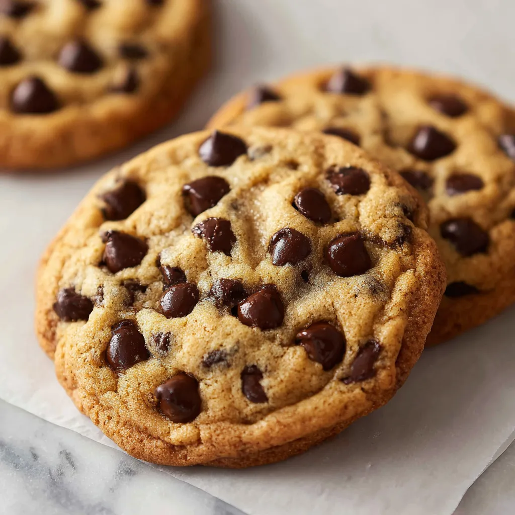 Freshly baked Nestlé Toll House chocolate chip cookies on a cooling rack
