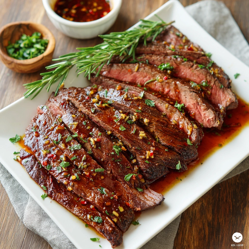 Flank Steak Marinade
Flank steak marinated in classic, spicy, and Asian-inspired sauces ready for grilling