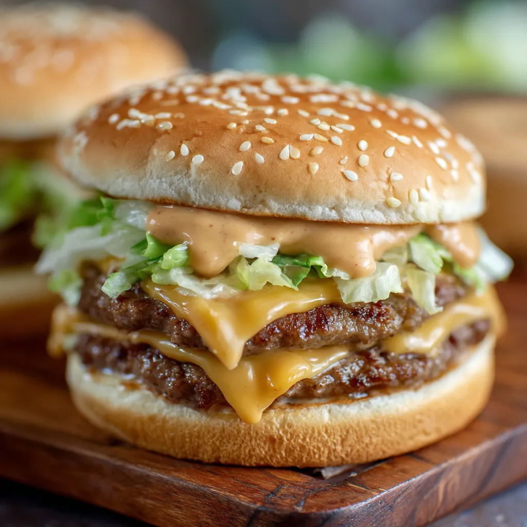 Homemade Copycat Big Mac Sauce in a small bowl with a spoon, ready to serve on burgers or sandwiches