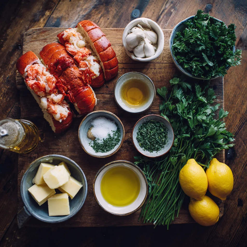 Homemade lobster roll with fresh lobster meat, mayo dressing, and a toasted split-top bun