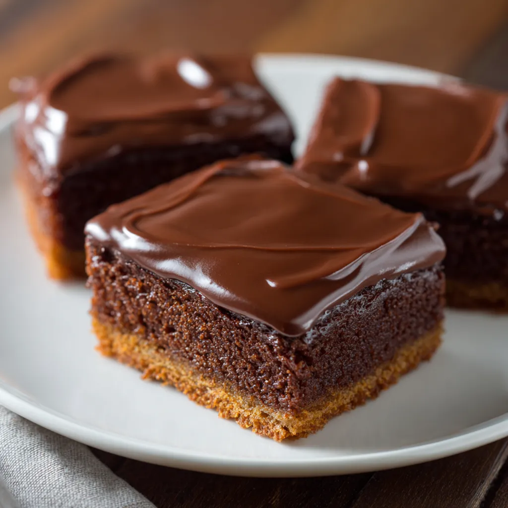 Homemade Texas sheet cake topped with rich chocolate frosting and chopped pecans