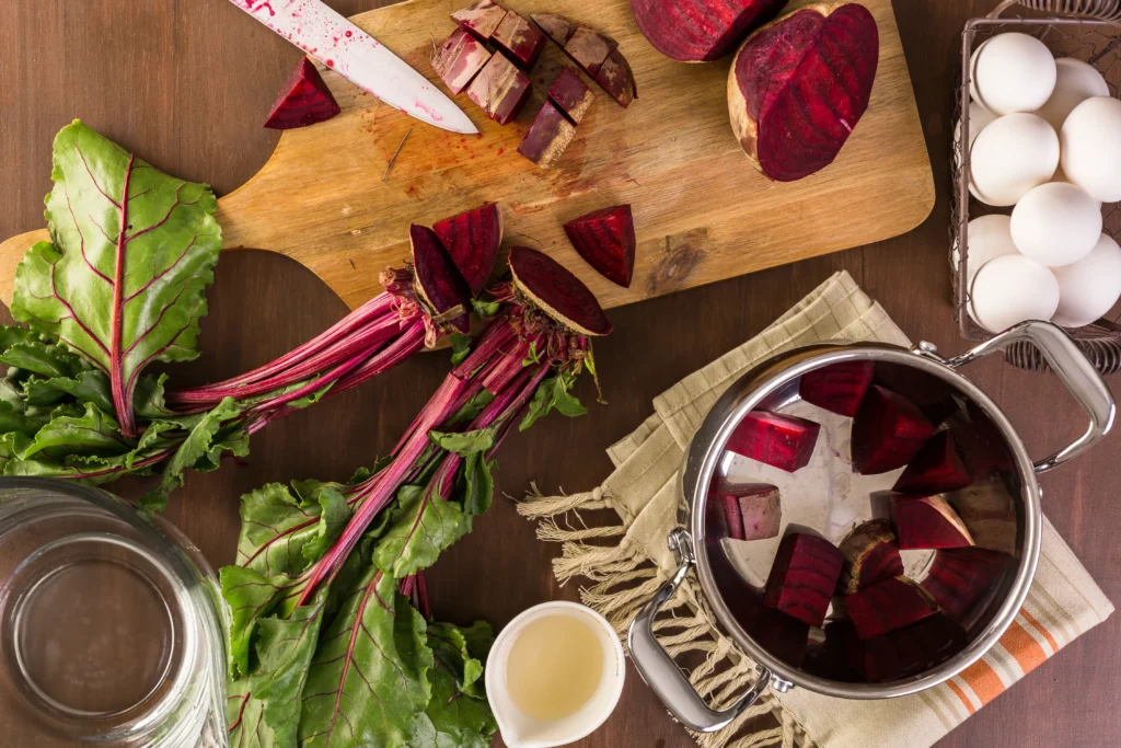 Healthy Beet Salad Recipe
Healthy beet salad with feta and walnuts served fresh, featuring roasted beets, creamy feta cheese, and crunchy walnuts in a simple bowl.