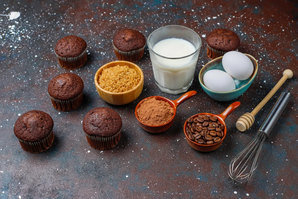 Olympics Chocolate Muffins
Chocolate muffins with colorful Olympic-themed sprinkles on top, perfect for kids.