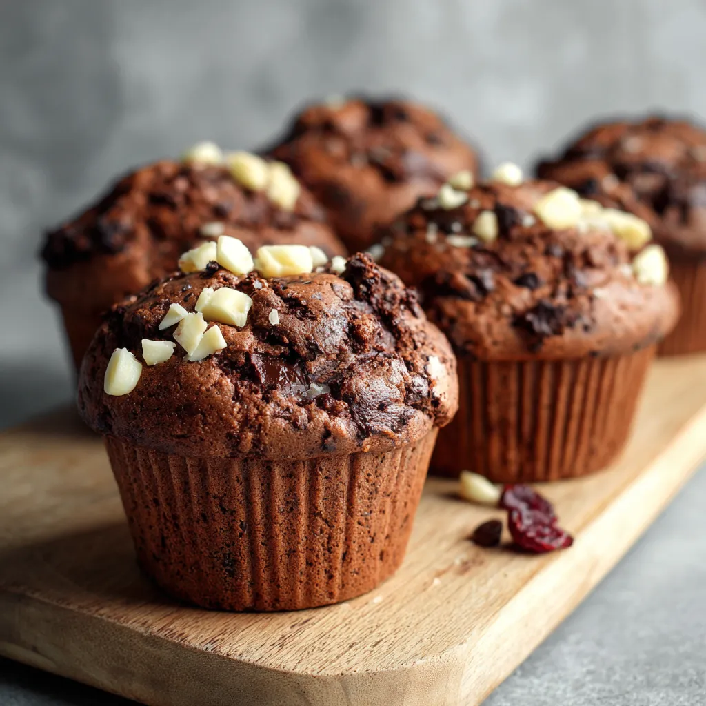 Chocolate muffins with colorful Olympic-themed sprinkles on top, perfect for kids.