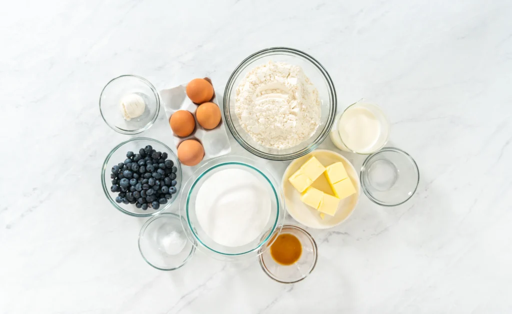 Healthy gluten-free pancakes made with natural ingredients, topped with fresh berries and maple syrup