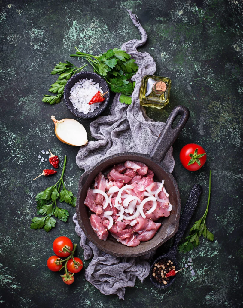 Gyro Meat Recipe
Close-up of homemade gyros with tender sliced gyro meat, fresh vegetables, and tzatziki sauce wrapped in warm pita bread