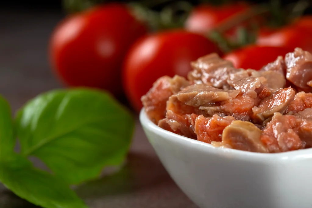 Delicious Beef Tuna Genovese served with fresh herbs and savory sauce