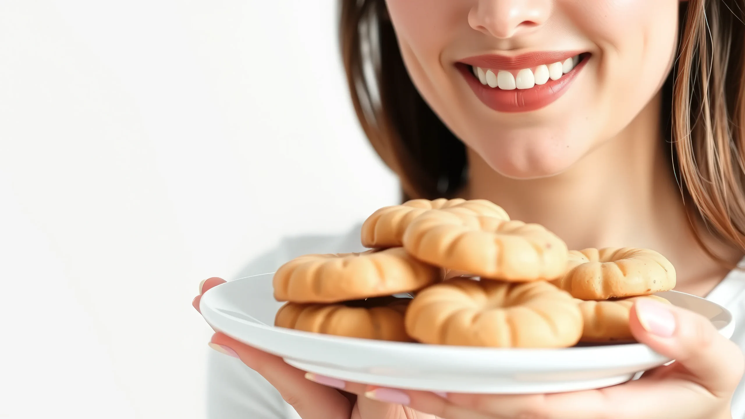 Lavender honey shortbread cookies arranged on a plate with dried lavender and honey, styled for a romantic special occasion dessert