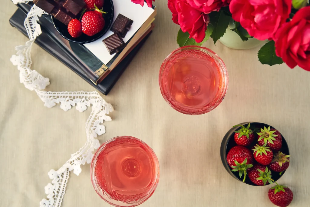 The Perfect Valentine’s Day Strawberry Prosecco Sparkler