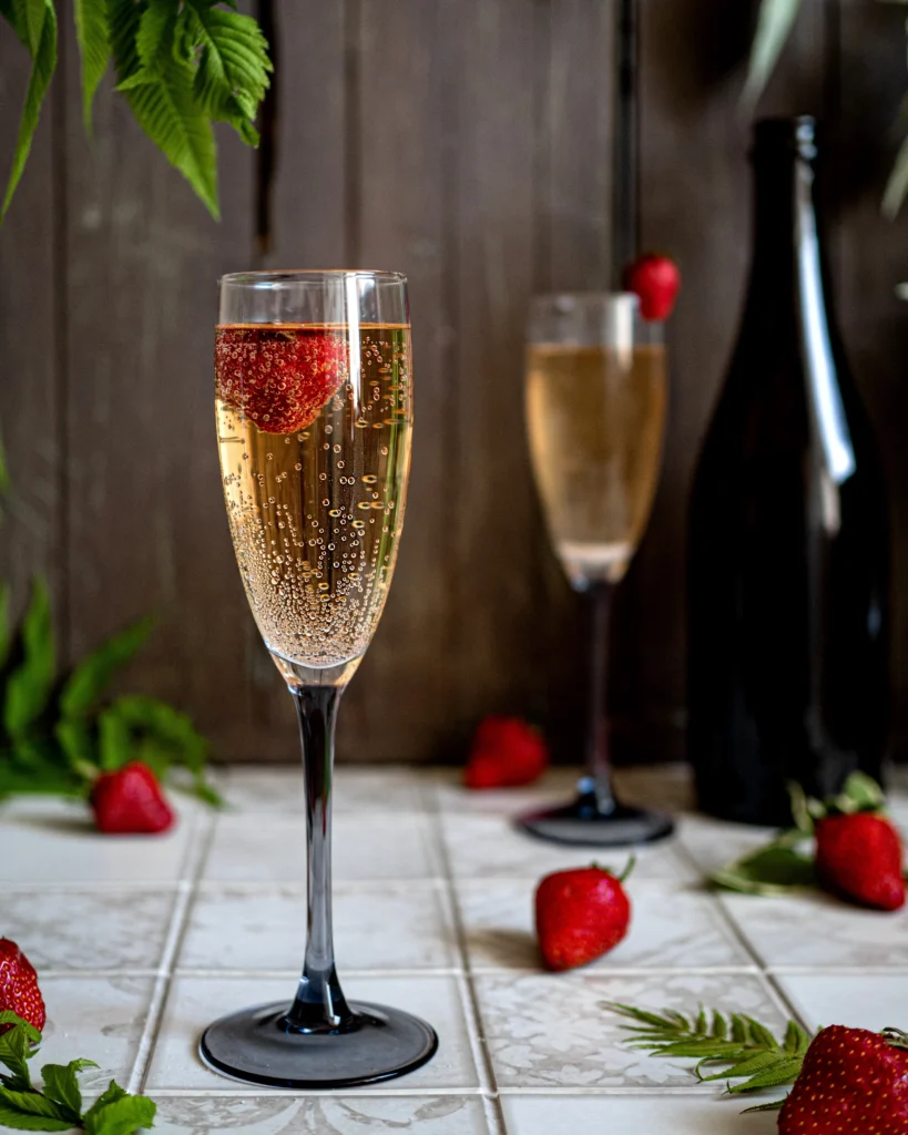 The Perfect Valentine’s Day Strawberry Prosecco Sparkler