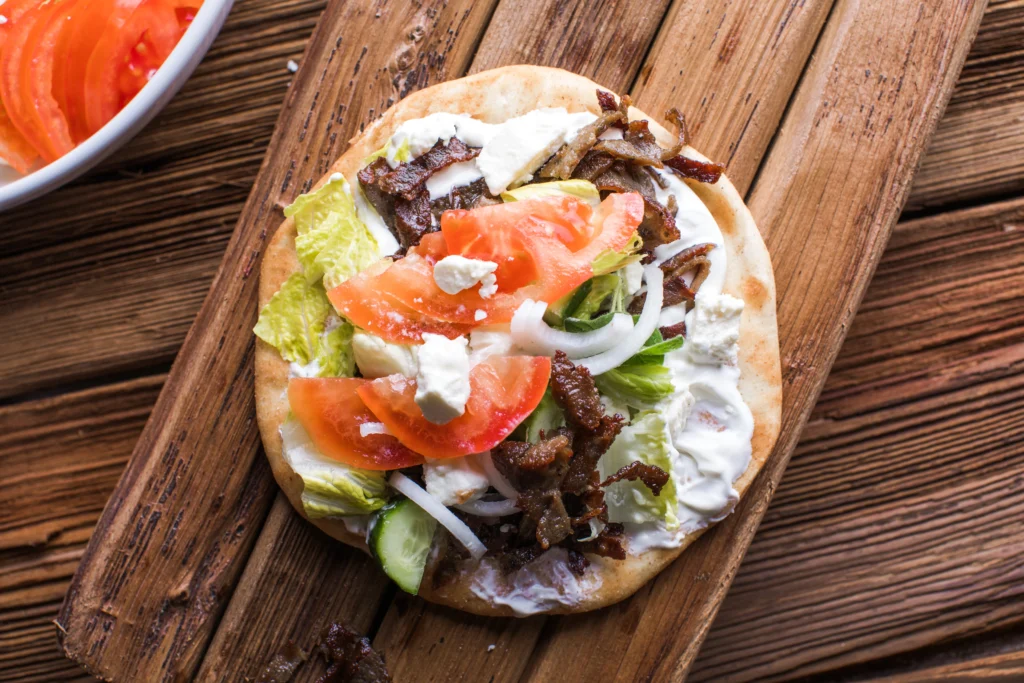 Gyro Meat Recipe
Deliciously cooked gyro meat stacked on a skewer, ready to be sliced for a traditional Greek gyro wrap