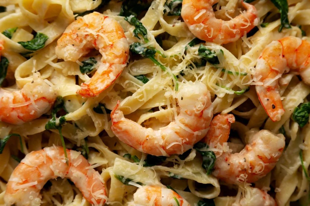 Creamy Shrimp Champagne Pasta – A delicious and elegant Valentine's Day dinner dish