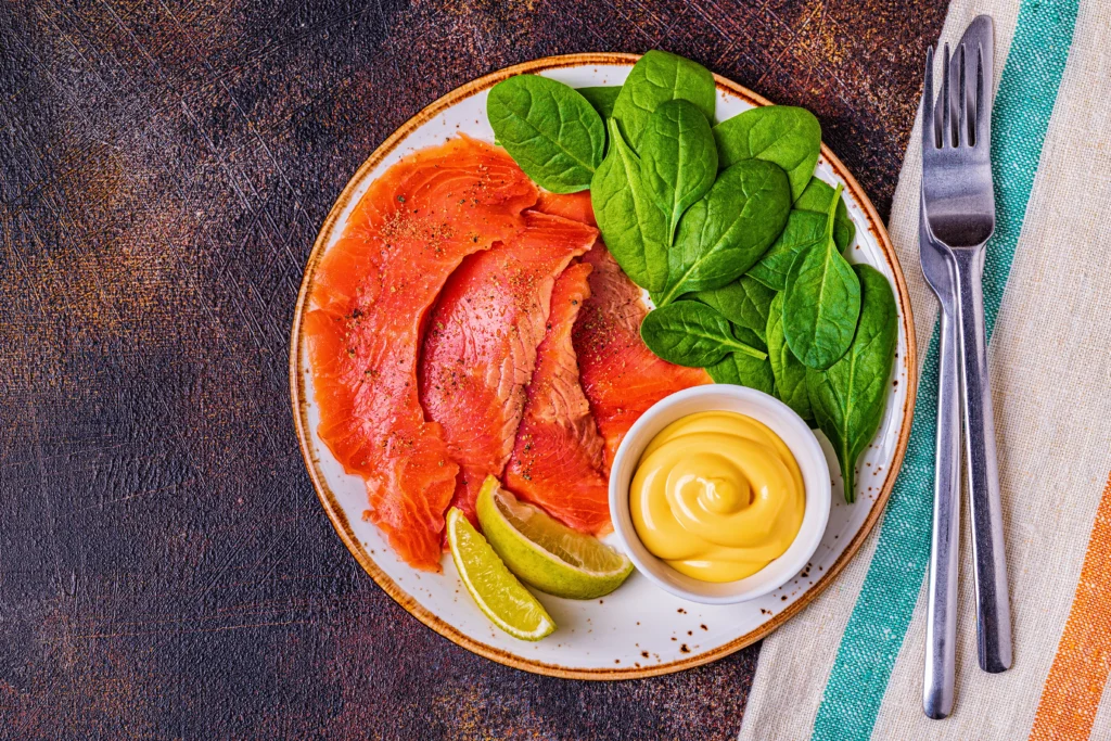 Homemade Smoked Salmon Recipe on Wooden Board