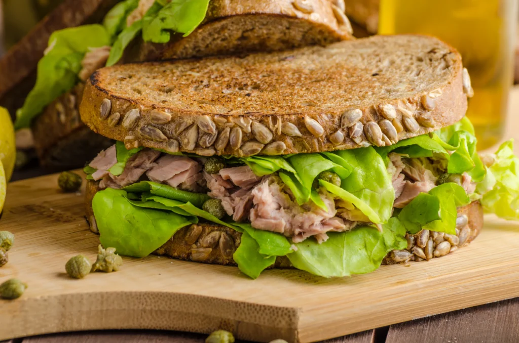 Delicious Beef Tuna Genovese served with fresh herbs and savory sauce