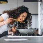 High-protein crispy chickpea and colorful veggie bowl served in a white bowl