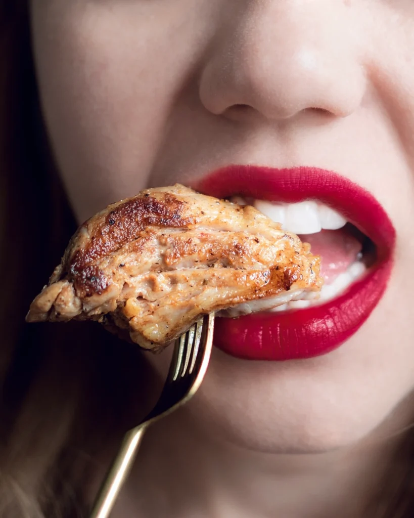 Smoky chipotle chicken served on a plate with lime and fresh herbs for a spicy dinner recipe