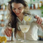 Perfect Pisco Sour cocktail in a chilled glass topped with creamy foam and fresh lime garnish