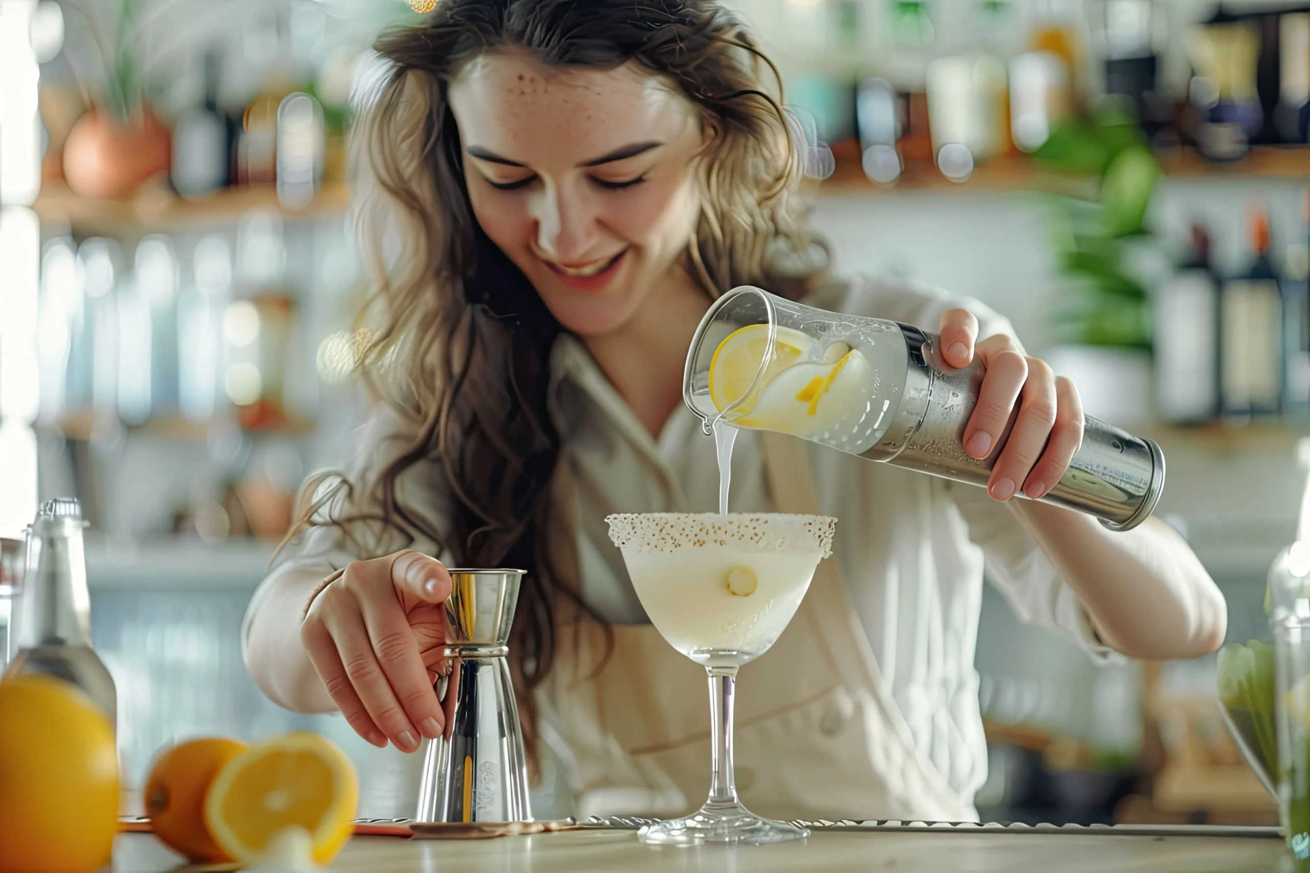 Perfect Pisco Sour cocktail in a chilled glass topped with creamy foam and fresh lime garnish