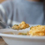 Authentic Puerto Rican mofongo with garlic and fried plantains served with shrimp and avocado