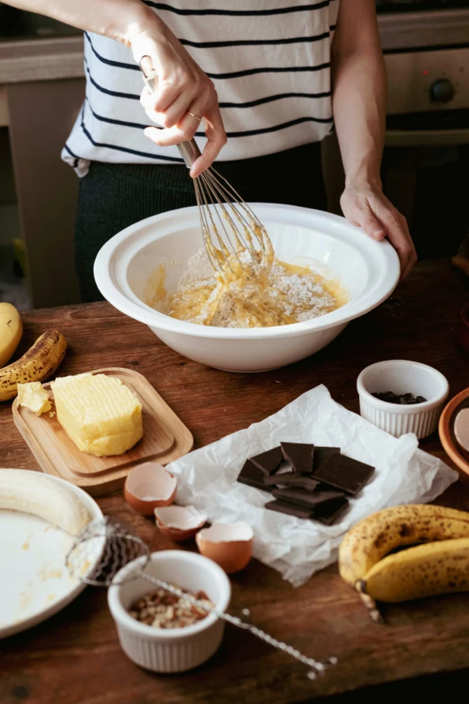 Moist Chocolate Chip Banana Bread Fresh Out of the Oven