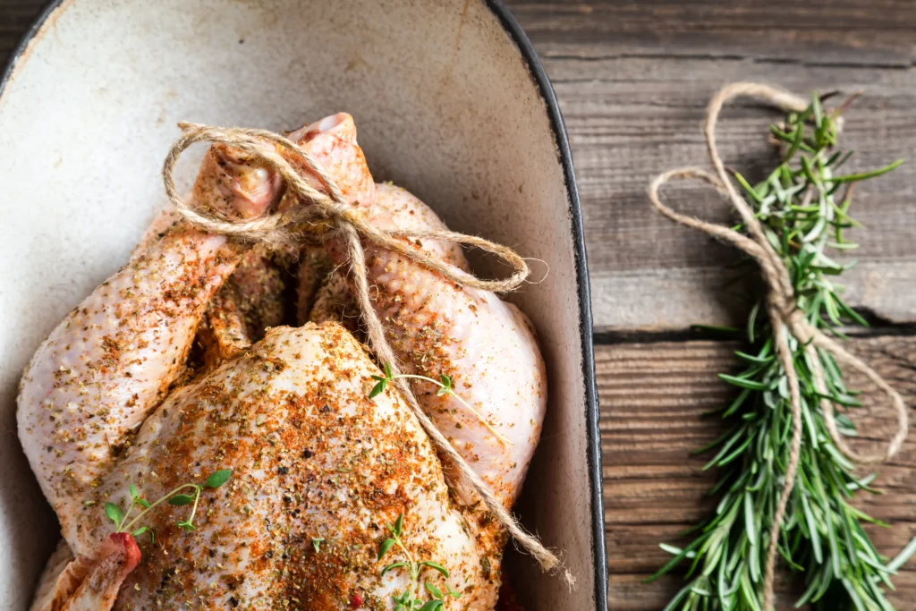 Garlic Herb Cornish Hen
Golden roasted Cornish hen seasoned with garlic and fresh herbs, served on a rustic platter with roasted vegetables for a simple flavorful dinner.
