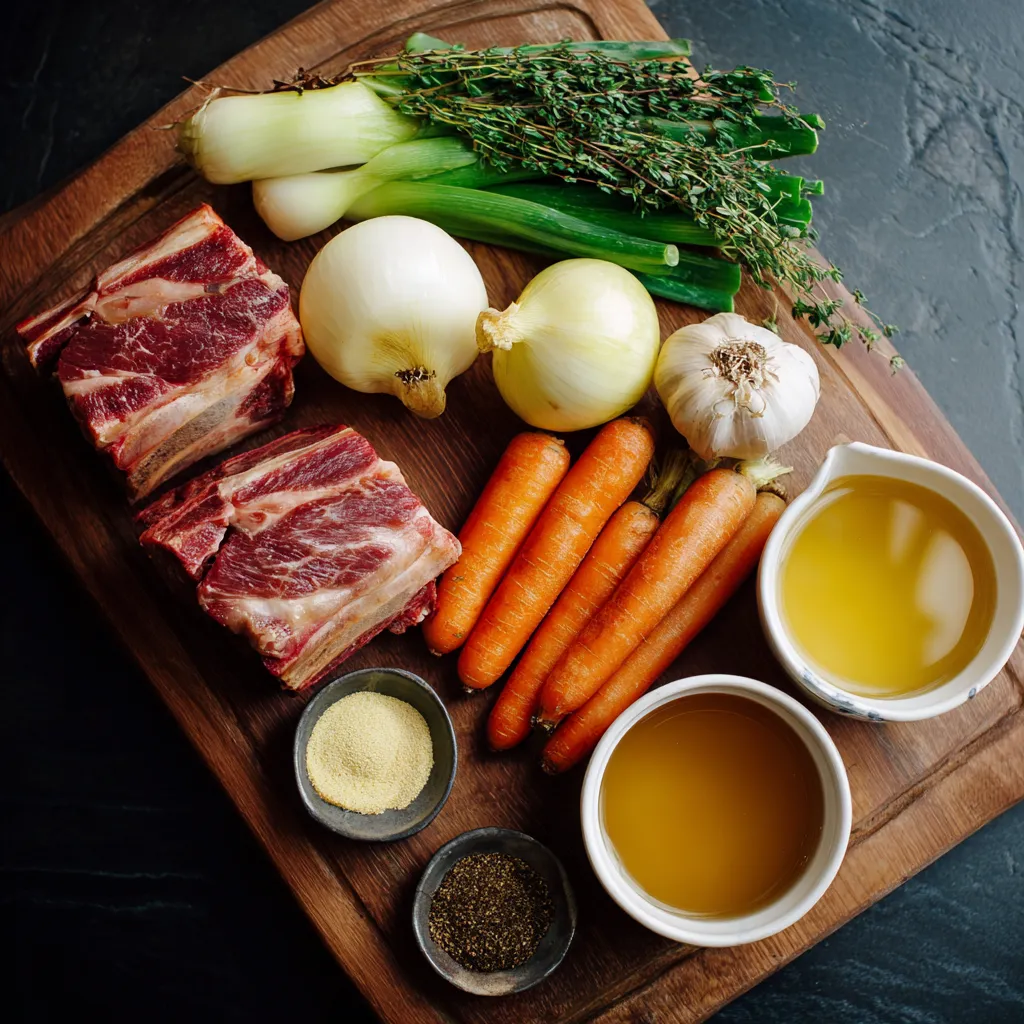 Slow-cooked simple beef ribs served tender and juicy with rich homemade sauce on a plate