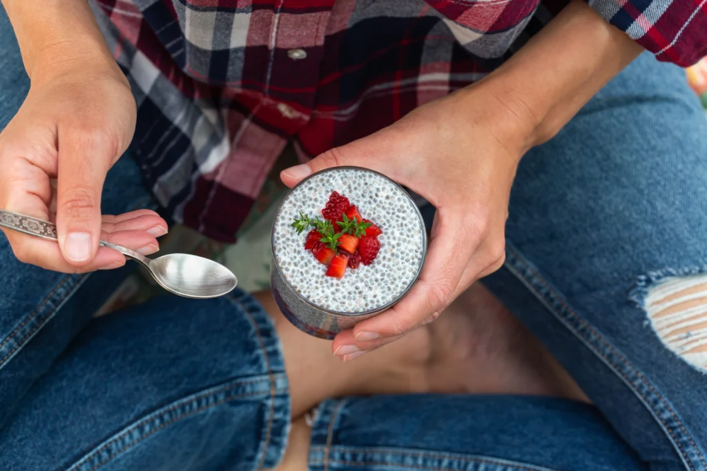 Strawberries and Cream Chia Pudding Recipe – Healthy Breakfast Delight
