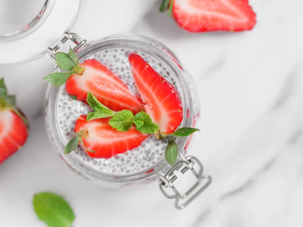 Strawberries and Cream Chia Pudding Recipe – Healthy Breakfast Delight