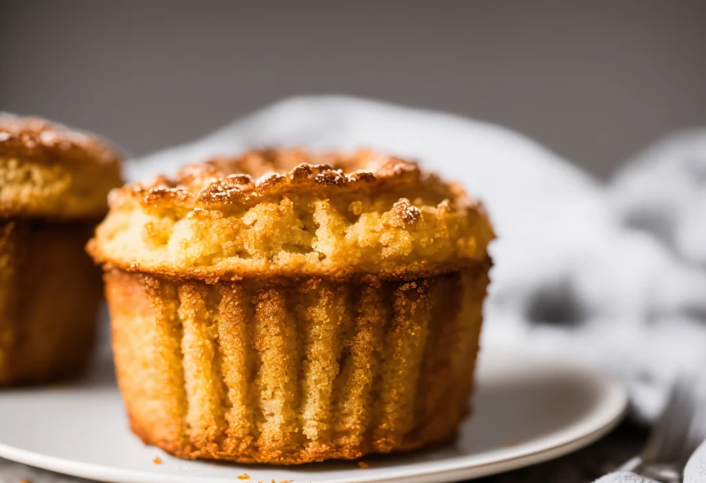 Moist homemade cottage cheese muffins served on a cooling rack with fresh blueberries, perfect for a high-protein breakfast.