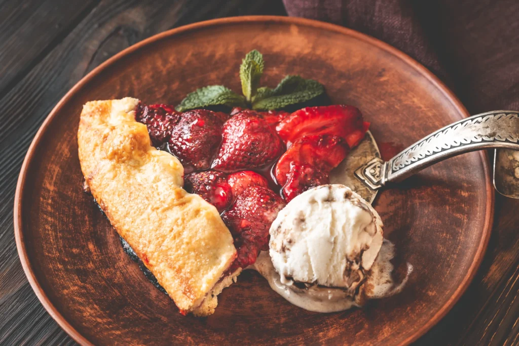 Fresh Strawberry Pie Recipe with juicy strawberries, glossy homemade glaze, and a flaky golden pie crust topped with whipped cream.