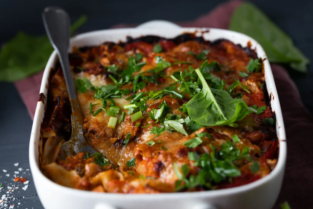 Lasagna Beans Recipe with Cheesy Tomato Sauce