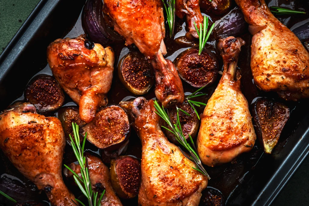 Vinegar chicken with figs under $10, an easy 30-minute dinner